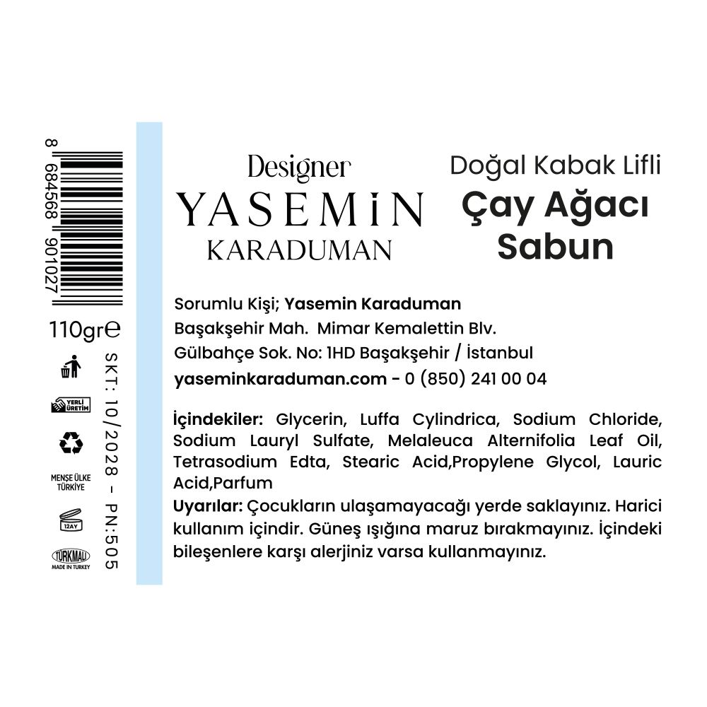 Doğal Lifli Çay Ağacı Sabun - 2