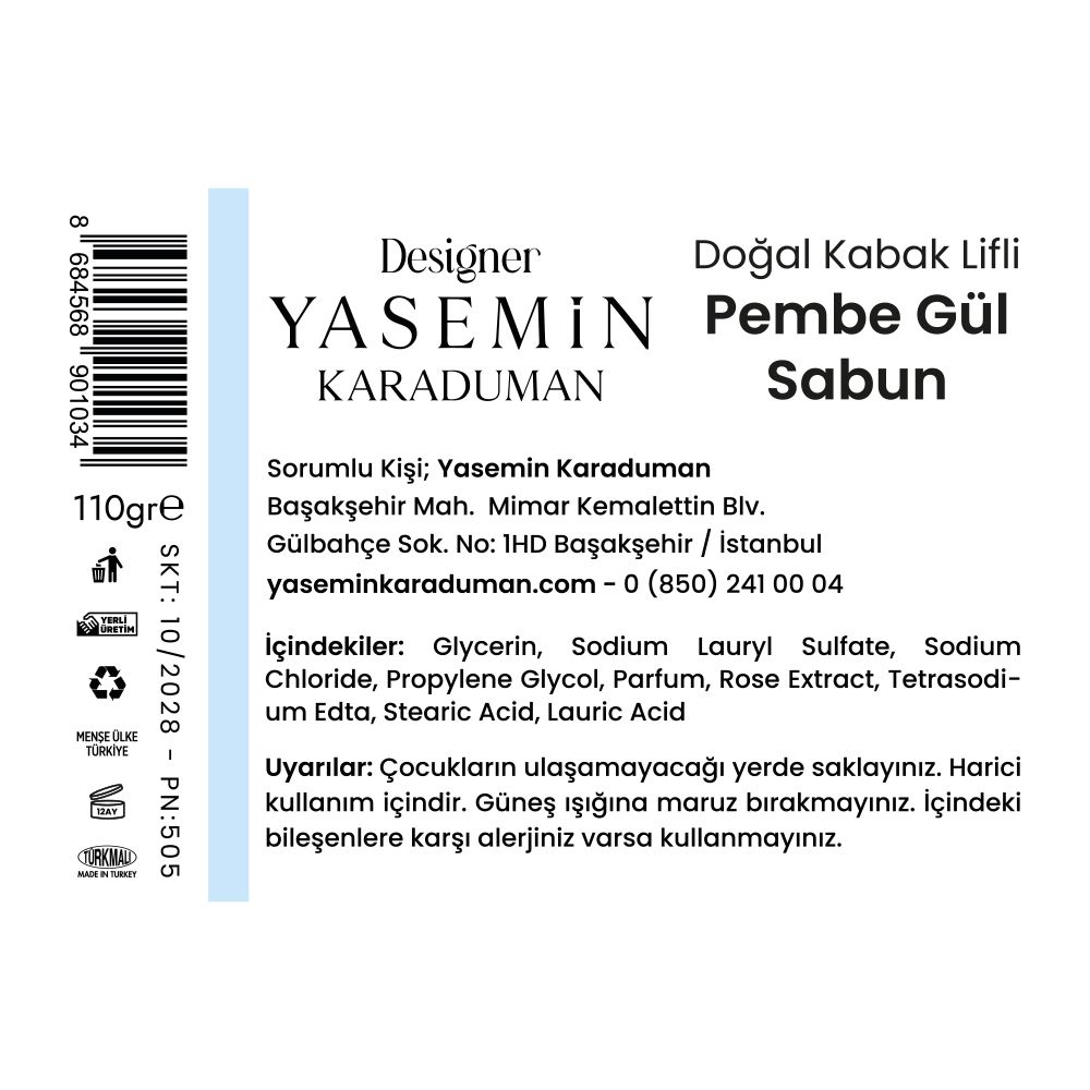 Doğal Lifli Güllü Sabun - 2