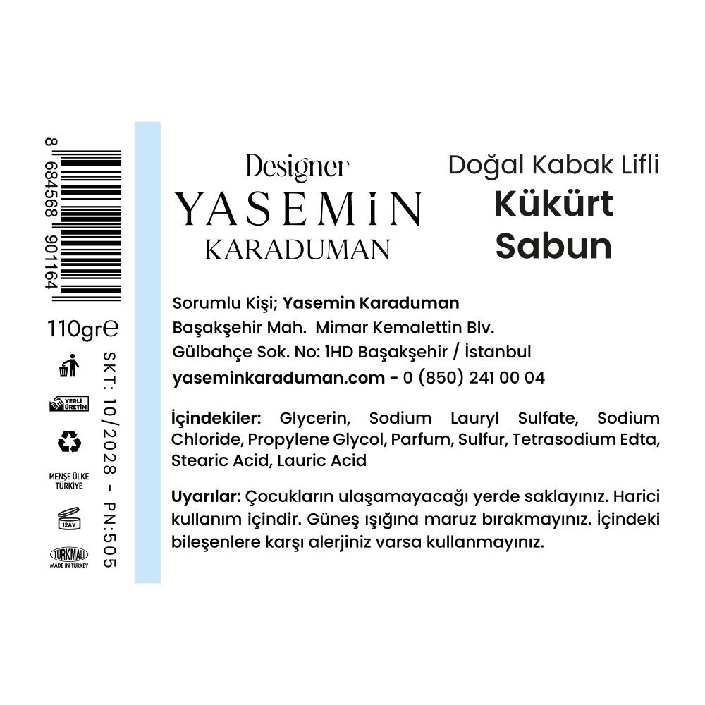 Doğal Lifli Kükürtlü Sabun - 2