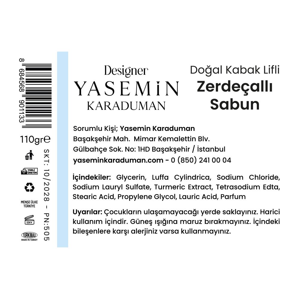 Doğal Lifli Zerdeçallı Sabun - 2