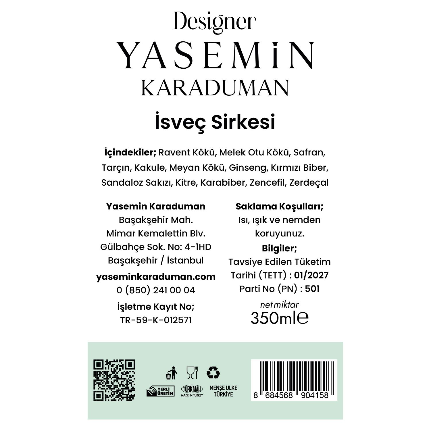 İsveç Şurubu Sirkesi - 2